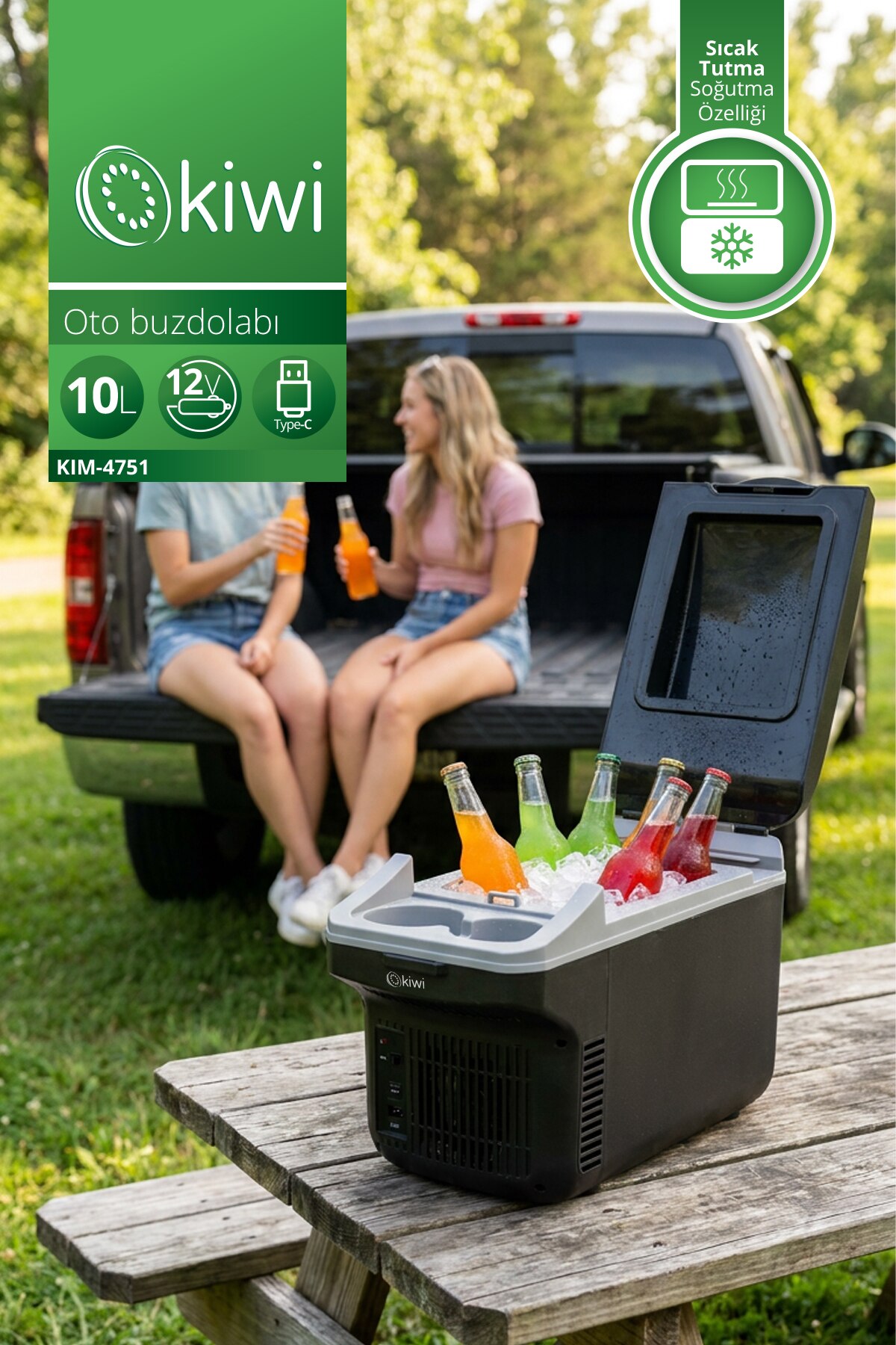Kiwi KIM-4751 Oto Buzdolabı 10 L