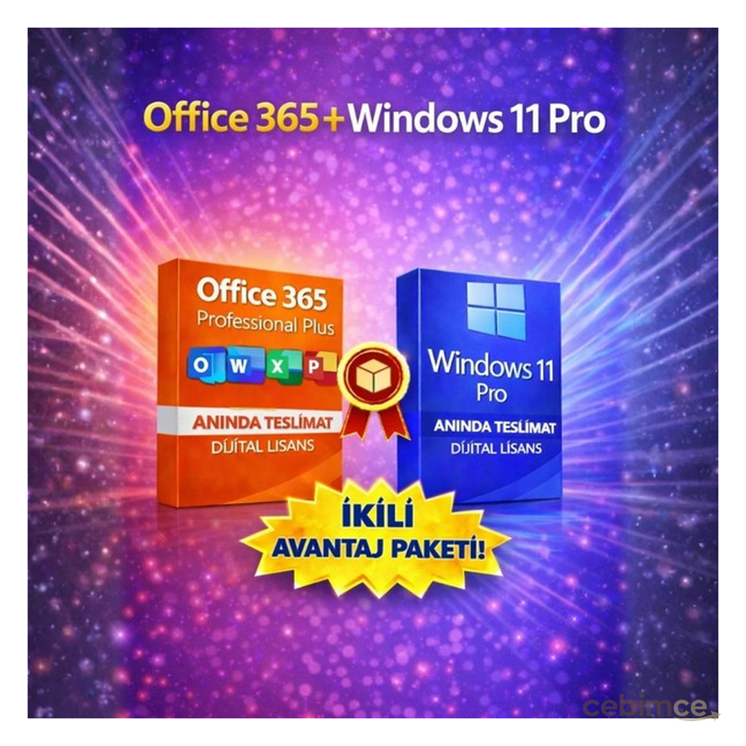 Microsoft Office 365 Hesabı + Windows 11 Pro | Kurulum Destekli | Anında Teslim | 2026 Güncel ve Süresiz